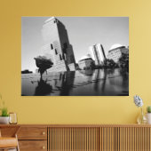 Weiße Erinnerungsrose Leinwanddruck (Insitu (Wohnzimmer))