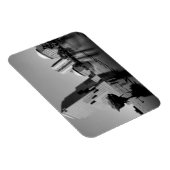 Weiße Erinnerungsrose Magnet (Rechte Seite)