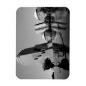 Weiße Erinnerungsrose Magnet (Vertikal)