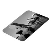 Weiße Erinnerungsrose Magnet (Linke Seite)