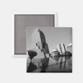 Weiße Erinnerungsrose Magnet (Vorderseite/Rückseite)