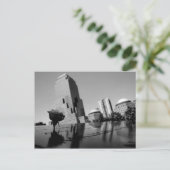 Weiße Erinnerungsrose Postkarte (Stehend Vorderseite)