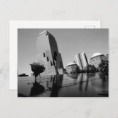 Weiße Erinnerungsrose Postkarte (Vorne/Hinten)