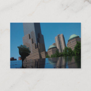 Weiße Erinnerungsrose Visitenkarte