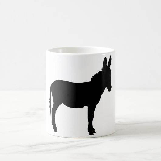 Weiße Esellogo-Tasse PERSONIFIZIEREN Kaffeetasse (Mittel)