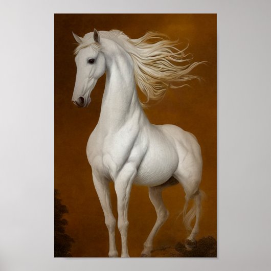 Weiße ethernale Ameise Poster (Vorne)