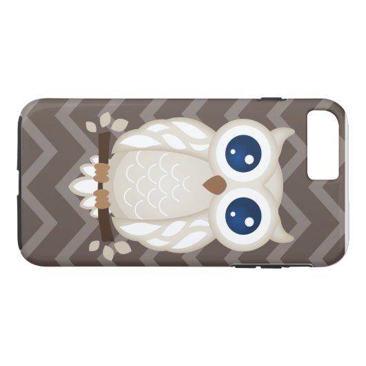 Weiße Eule Case-Mate iPhone Hülle (Rückseite (Horizontal))