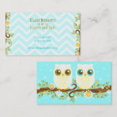 Weiße Eulen - kundenspezifische Mama-Telefonkarte Telefonnummerkarte (Vorne/Hinten)