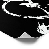 Weiße Fahrräder coole Einrichtung Poster (Ecke)