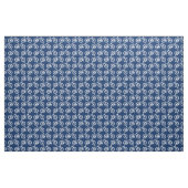 Weiße Fahrradmuster auf Navy Blue Stoff (Fat Quarter (45,7 x 55,9 cm))