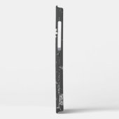 weiße Farbe auf grauem Ziegelstein Case-Mate iPhone Hülle (Rückseite / Links)