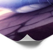 Weiße Farbe Braun Poster (Ecke)