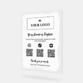 Weiße Farbe für die Social-Media-Bezahlung Ihres L Acrylschild (Winkel)