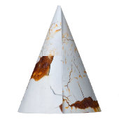 Weiße Farbe gebrochen, rostiges Auto. Partyhütchen (Rückseite)