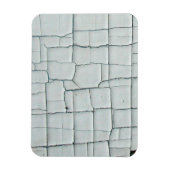 Weiße Farbe gerissen und gechippt Magnet (Vertikal)