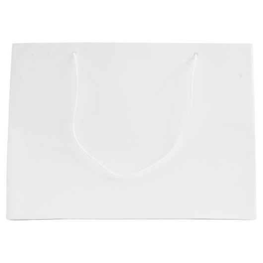 Weiße Farbe Große Geschenktüte (Vorderseite)