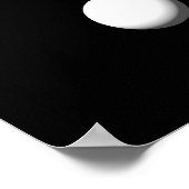 Weiße Farbe Splodge Poster (Ecke)