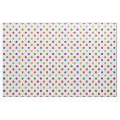 Weiße farbenfrohe Regenbogen-Tupfen-Design Stoff (Fat Quarter (45,7 x 55,9 cm))