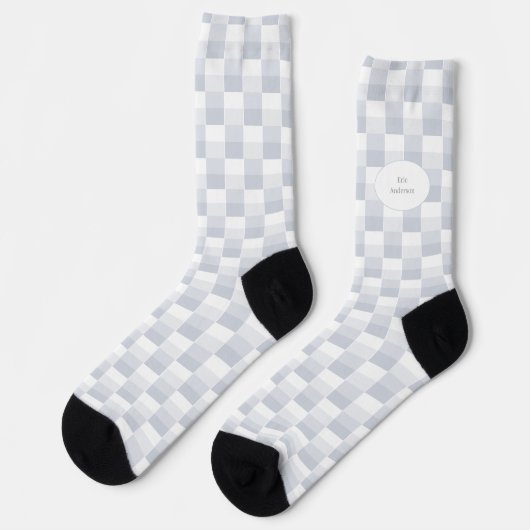 Weiße Farbfelder Socken (Linkes Detail)