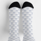Weiße Farbfelder Socken (Oben)