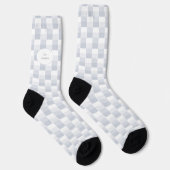 Weiße Farbfelder Socken (Rechts)