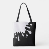 Weiße Farbtafel schwarz Tasche (Rückseite)
