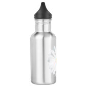 weiße Färbung Edelstahlflasche (Links)