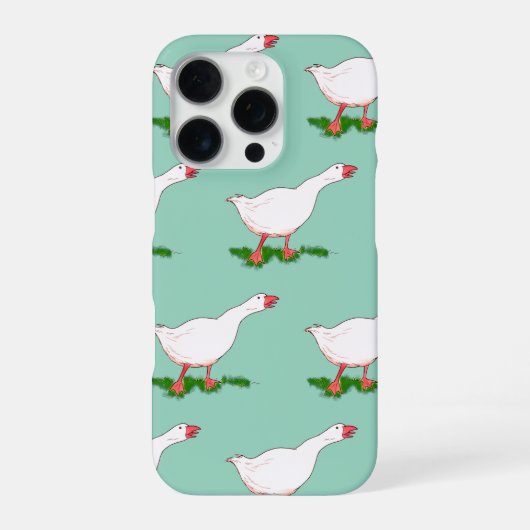weiße Farmgans iPhone Hülle (Rückseite)