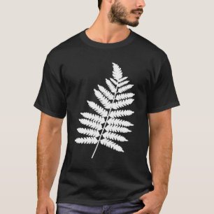 weiße Farnblätter Ich liebe die Natur Garten Gär T-Shirt