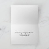 Weiße Feder am Beileid Karte (Innenseite)