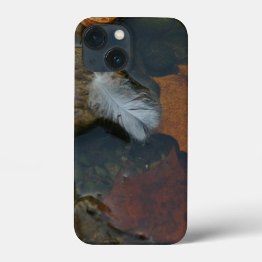 Weiße Feder Case-Mate iPhone Hülle (Rückseite)