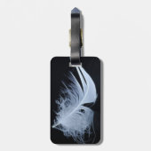 Weiße Feder - Engel von Natur Gepäckanhänger (Rückseite vertikal)