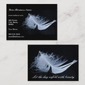 Weiße Feder - Engel von Natur Visitenkarte (Vorne/Hinten)