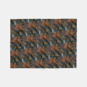 Weiße Feder Fleecedecke (Vorderseite (Horizontal))