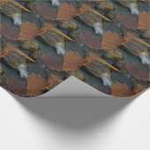 Weiße Feder Geschenkpapier (Ecke)