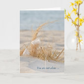 weiße Feder im Strandrasen Karte (Gelbe Blume)