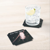 Weiße Feder im Wald Untersetzer (Vor Ort)