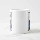 Weiße Feder Jumbo-Tasse (Vorderseite)
