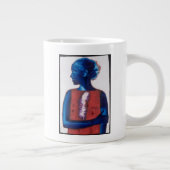 Weiße Feder Jumbo-Tasse (Rechts)