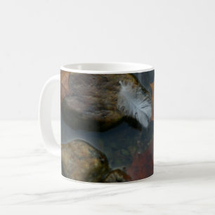 Weiße Feder Kaffeetasse