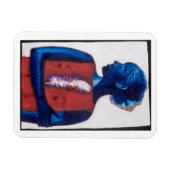 Weiße Feder Magnet (Horizontal)