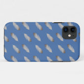Weiße Feder-Muster iPhone Fall Case-Mate iPhone Hülle (Rückseite (Horizontal))