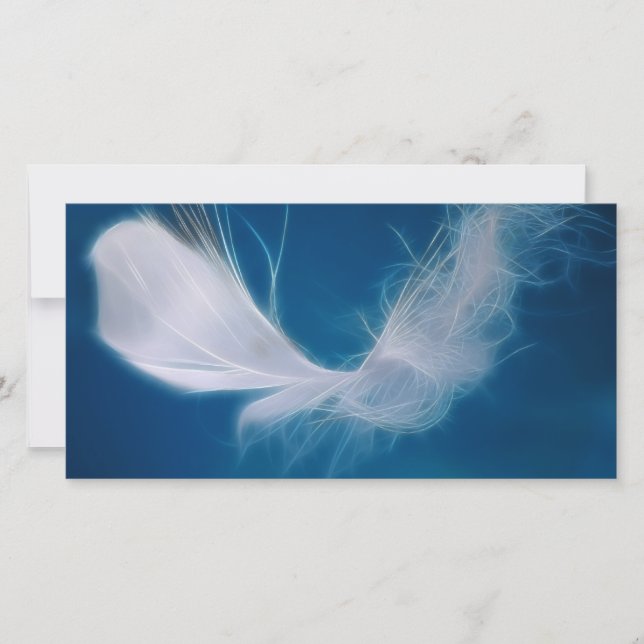 Weiße Federkunst - Symbol für Reinheit und Unschul (Vorderseite)