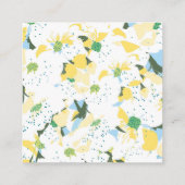 Weiße Fee in Märchen, Brautparty, Blumen Begleitkarte (Rückseite)