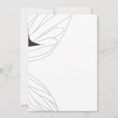 Weiße Fee in Märchen, Brautparty, Blumen Einladung (Vorderseite)