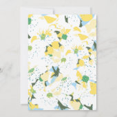 Weiße Fee in Märchen, Brautparty, Blumen Einladung (Rückseite)