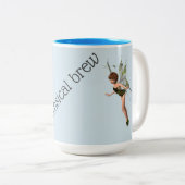 Weiße Feen brauen Zweifarbige Tasse (VorderseiteRechts)