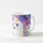 Weiße feenhafte kaffeetasse (VorderseiteRechts)