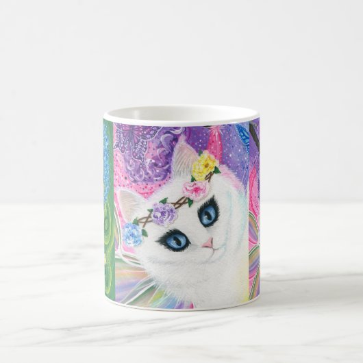 Weiße feenhafte kaffeetasse (Mittel)