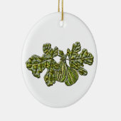 Weiße Feigen Keramik Ornament (Rechts)